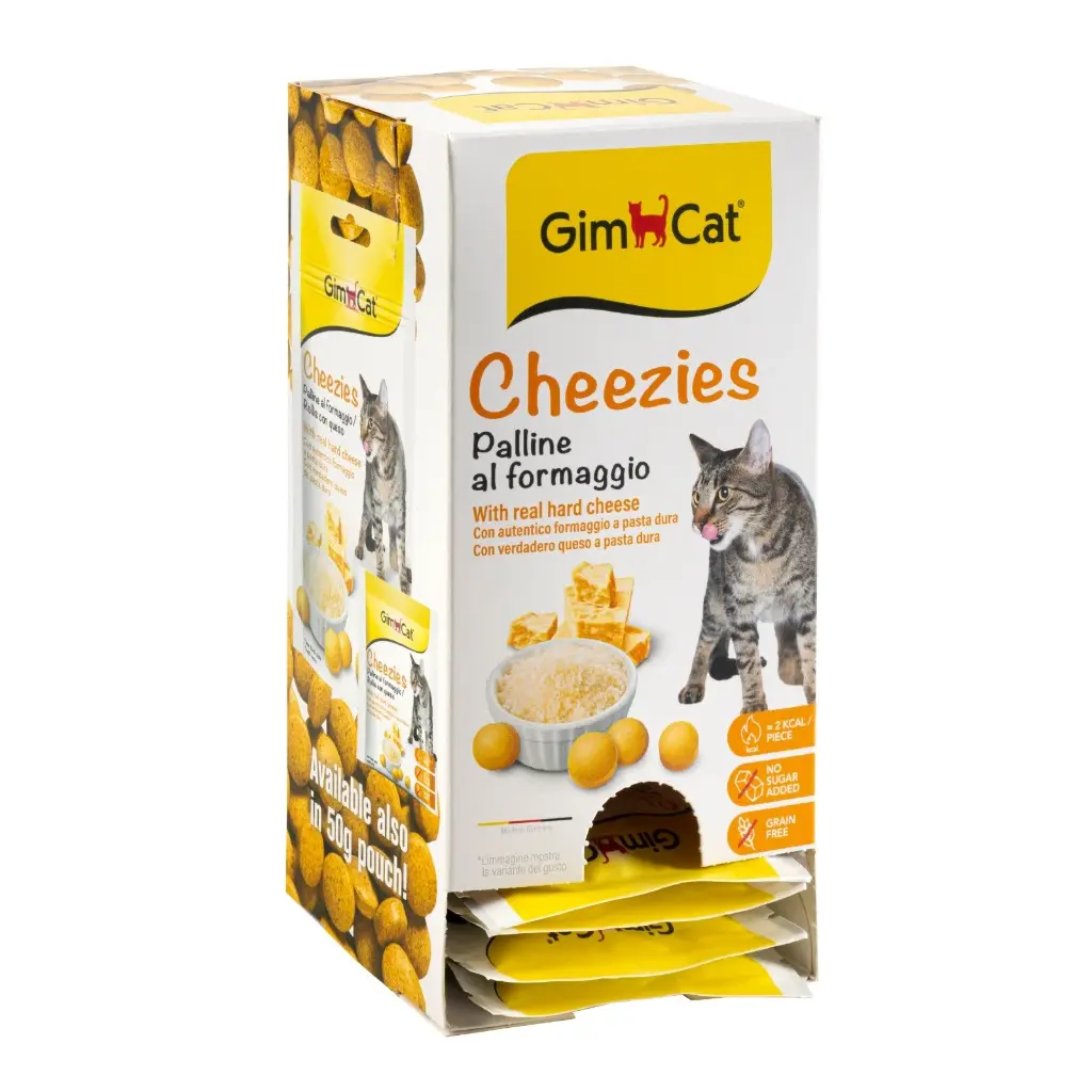 GimCat Cheezies Kedi Ödül Tableti 10gr   