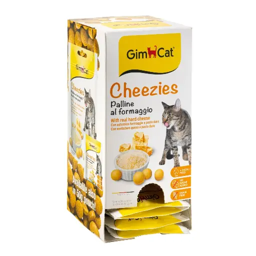 GimCat Cheezies Kedi Ödül Tableti 10gr   